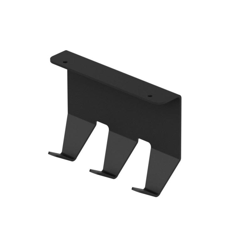 Epka Luxion Sæt Køkkenrails 80 cm med Tilbehør Metal med Blindmontering Sort 1208969994