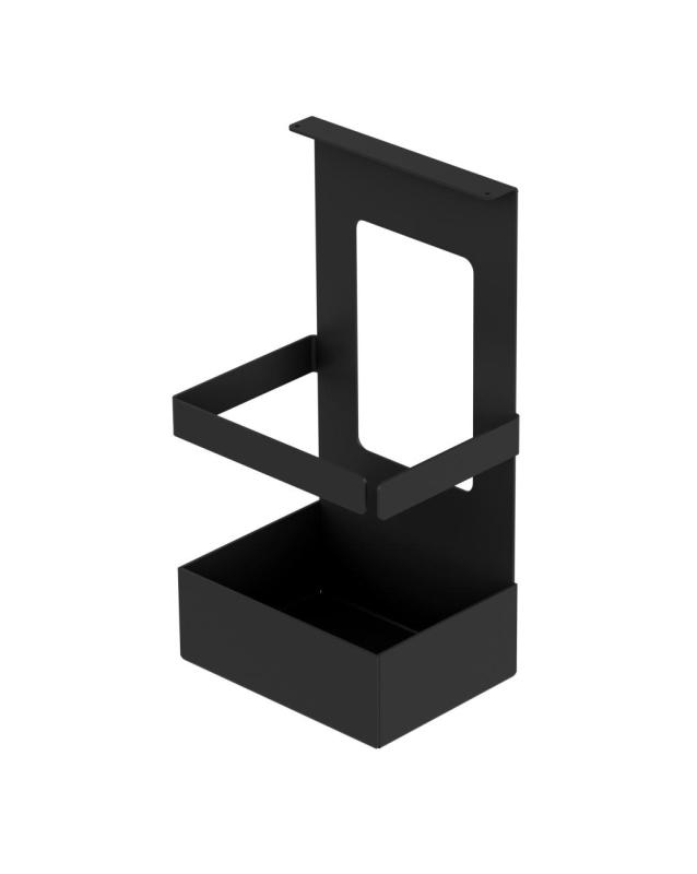 Epka Luxion Sæt Køkkenrails 80 cm med Tilbehør Metal med Blindmontering Sort 1208969994