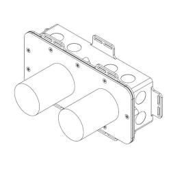 Waterevolution Indbygget ISOBOX håndvaskarmatur 2-huls T0.16.BI