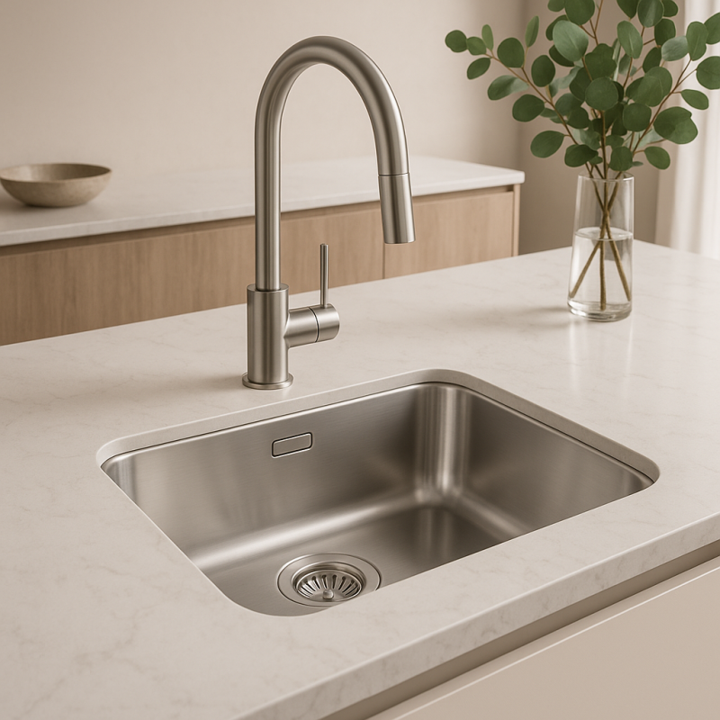 Banka IB5040 Rustfrit Stål Vask 50 x 40 cm Underbygning 1208970037