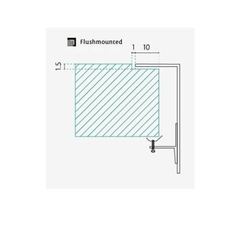 Banka IB3440 RVS Vaske 34 x 40 cm Overflade og planmontering 1208970047