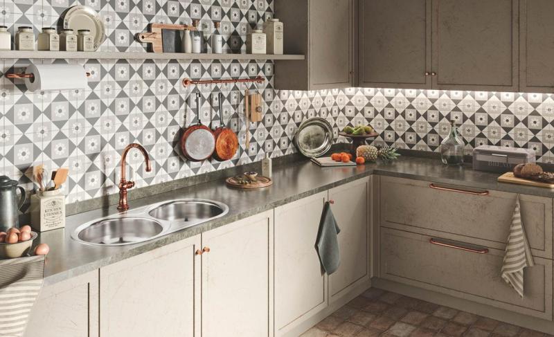 Banka Galicia RVS Vask med afløbsbak 835 x 440 mm med afdrypningsområde 1208970053