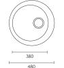 Banka Moscow RVS Ronde Spoelbak 48 cm Opbouw 1208970054