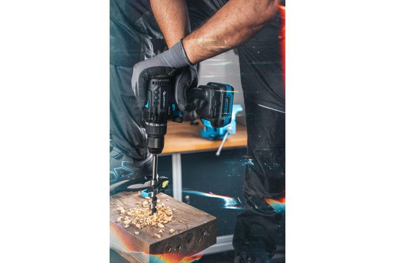 HÖGERT kraftfuld akku-skruetrækker 18V til træ og metal