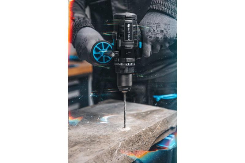 Högert kraftfuld akku slagboremaskine, børsteløs, 18V