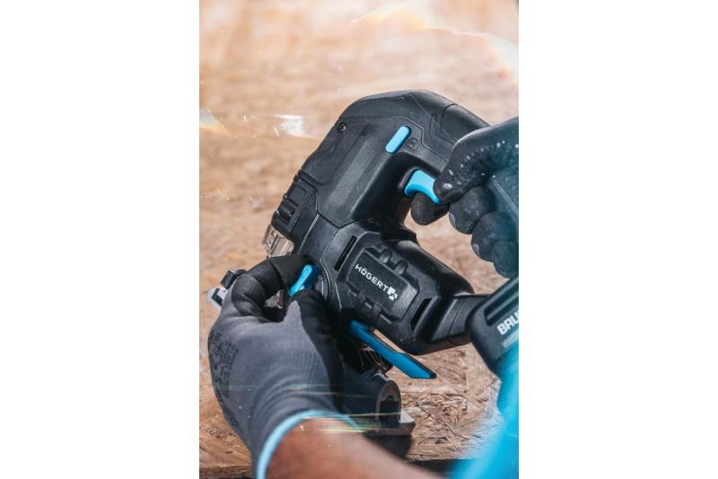 HÖGERT akku-stiksav, 18V, anti-vibrationshåndtag - uden batteri