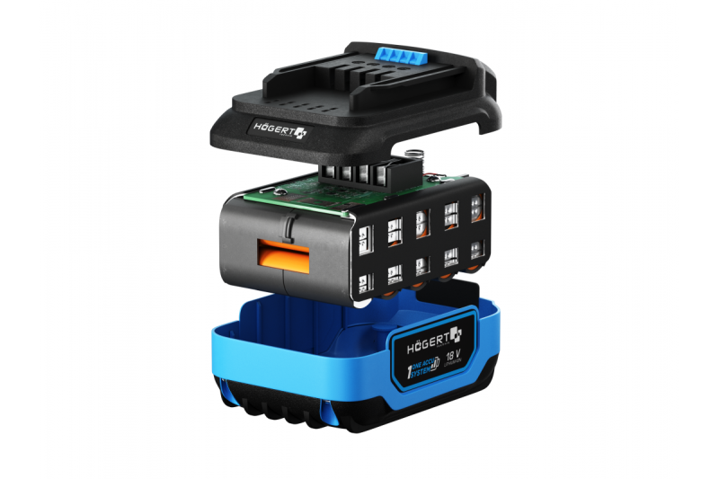 HÖGERT genopladeligt batteri 2 Ah 18 V