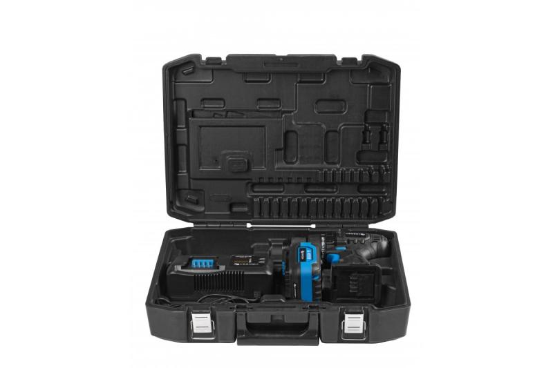 HÖGERT akku boremaskine 18V, sæt med batteri, oplader, bitholder, boremagasin