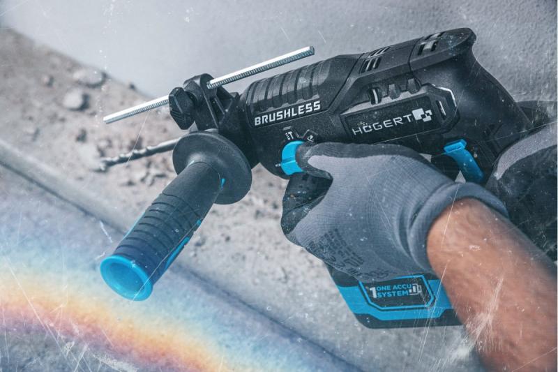 HÖGERT batteriboremaskinesæt, 18V, OneAccuSystem, med batteri, oplader i kuffert
