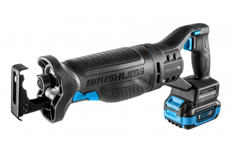 HÖGERT batteri-rundsavssæt, 18V, børsteløs, batteri, oplader, tilbehør