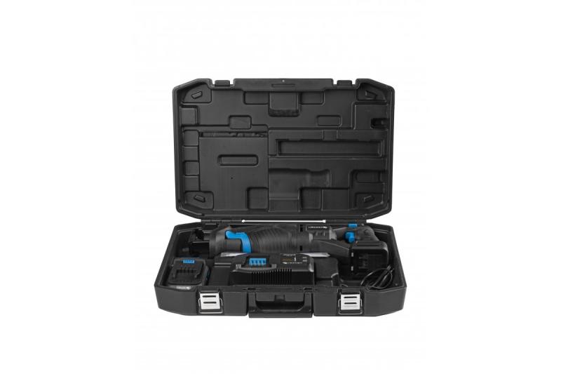 HÖGERT batteri-rundsavssæt, 18V, børsteløs, batteri, oplader, tilbehør