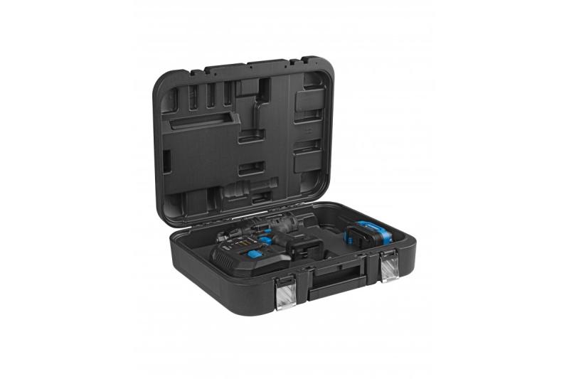 HÖGERT batteridrevet slagmoersæt, børsteløs, 18V, med batteri, oplader