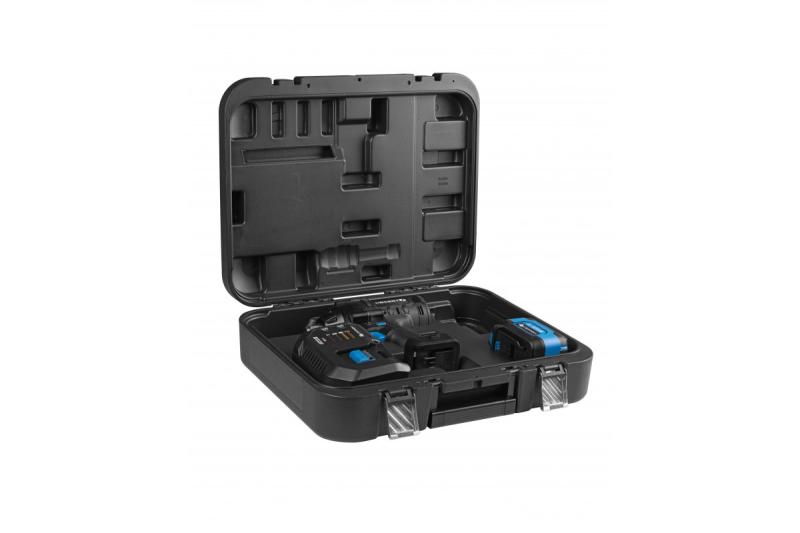 HÖGERT batteridrevet slagnøglesæt, børsteløs, 1000 Nm, 18V med batteri, oplader