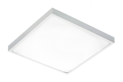 ALTAR LED Loftlampe, 295x295mm, 4000K, 24W, 1680lm, AC180-250V, 50/60 Hz, PF>0.5, IP54, grå, 3 års garanti