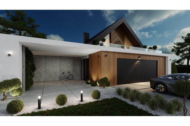 Solflomlys med bevægelses- og skumringssensor GUARDOS, LED, 300lm, 6400K, 1200mAh, IP65, dummykamera