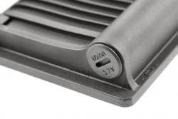 Solflodlys LUMOS II, LED, 3000lm, 6400K, 2x2600mAh udskiftelig, IP65, sort