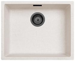 Zand Hvid Creme Vask 50x40 cm Underbygning, Overbygning og Planmontering med Gun Metal Prop 1208970544