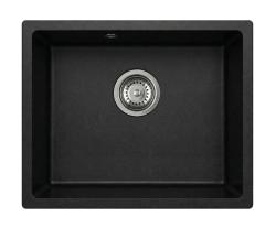 Graniteland Solo Granit Sort Underlimmet Vask 42x34 cm med Rustfrit Stål Prop 1208970611