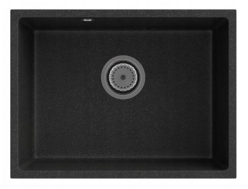 Graniteland Solo Granitgrå Undermonteret Vask 535x400 mm med Rustfri Stål Prop 1208970634