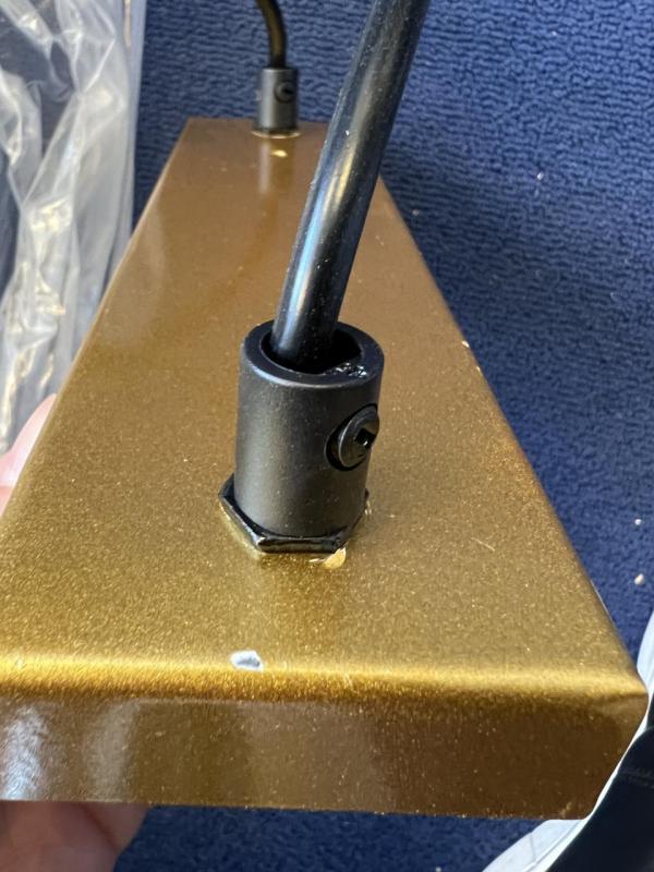 OUTLET Ramme Beskadiget Dekor Avelin pendellampe med guld rektangulært ramme bredde 80 cm 2287