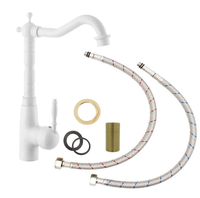 Graniteland Verve klassisk nostalgisk køkkenarmatur hvid 1208970653