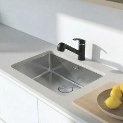 Graniteland Rhea Køkkenarmatur Sort med Udtrækbar Tud og Dobbeltfunktion Håndbruser 1208970711