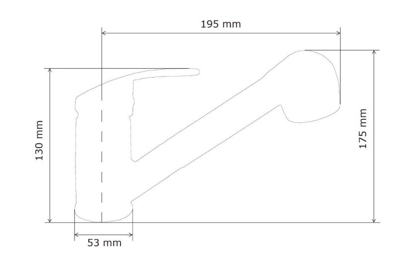 Graniteland Rhea Køkkenarmatur Krom med Udtrækkelig Tud og Dobbelt-Funktions Håndbruser 1208970712