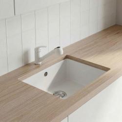 Graniteland Rhea Køkkenarmatur Hvid med Udtrækkelig Tud og Dobbelt-Funktions Håndbruser 1208970714