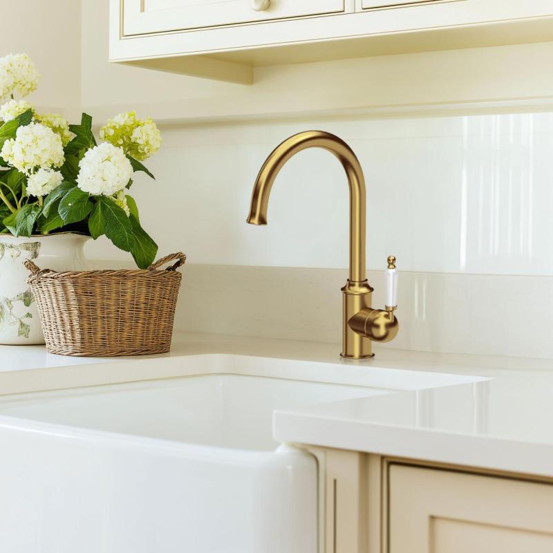 Ausmann Ceramic Mira Keramisk Hvid Vask - Underbygning og Mellembygning 590 x 458 mm med Rustfri Stål Prop 1208970733