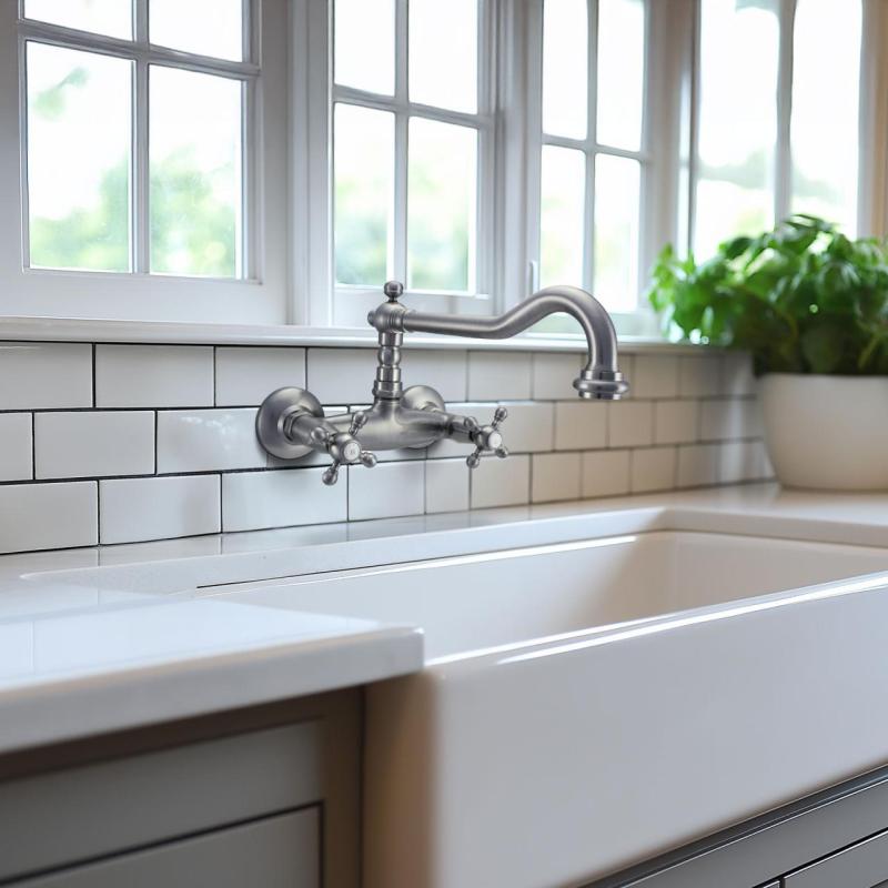 Ausmann Ceramic Mira Keramisk Hvid Vask - Underbygning og Mellembygning 590 x 458 mm med Rustfri Stål Prop 1208970733