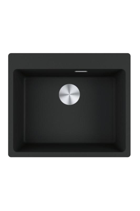 Franke Maris MRG 610-50 TL Fragranite Mat Sort Vask Overflade med Hanehulbank 114.0668.630