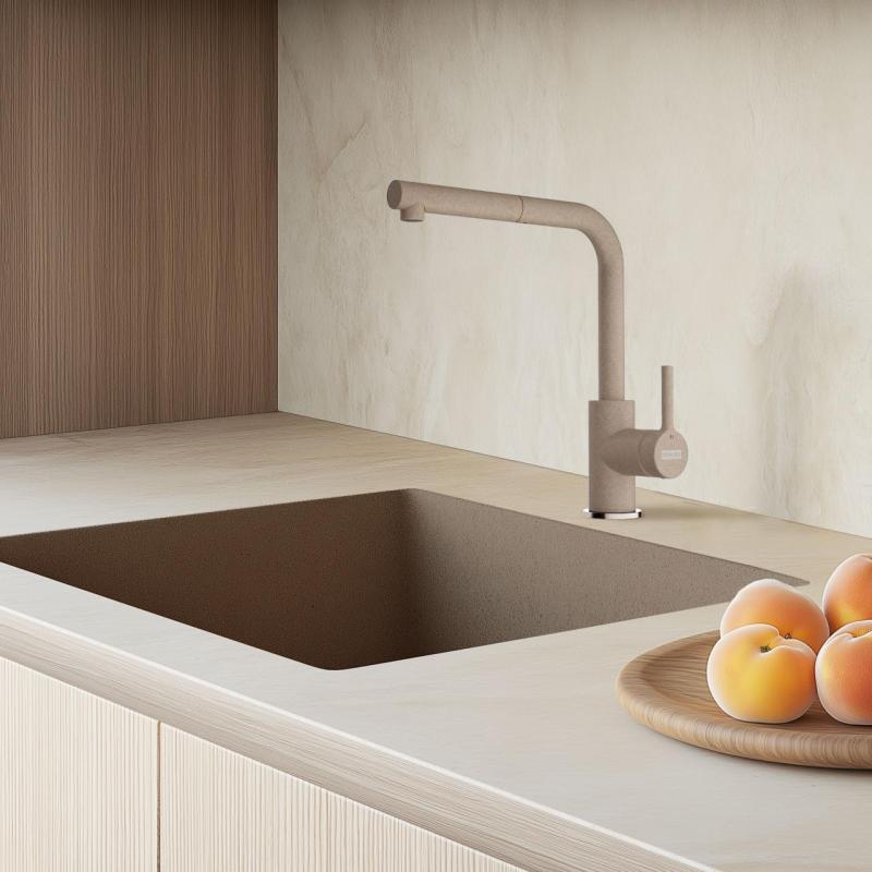 Franke Lina L Køkkenhane Oyster med Udtrækkelig Udløb 115.0728.487