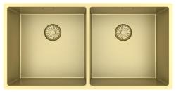 Pure.Sink Prestige Dobbelt Gylden vask 82x40 cm 10mm radius undermontering, fladmontering og overmontering PPG404040-60