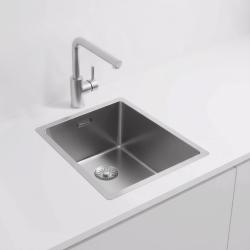 Pure.Sink Exclusivo RVS vask 34x40 cm 10mm radius underbygning, planbygning og overbygning PEX3440-02