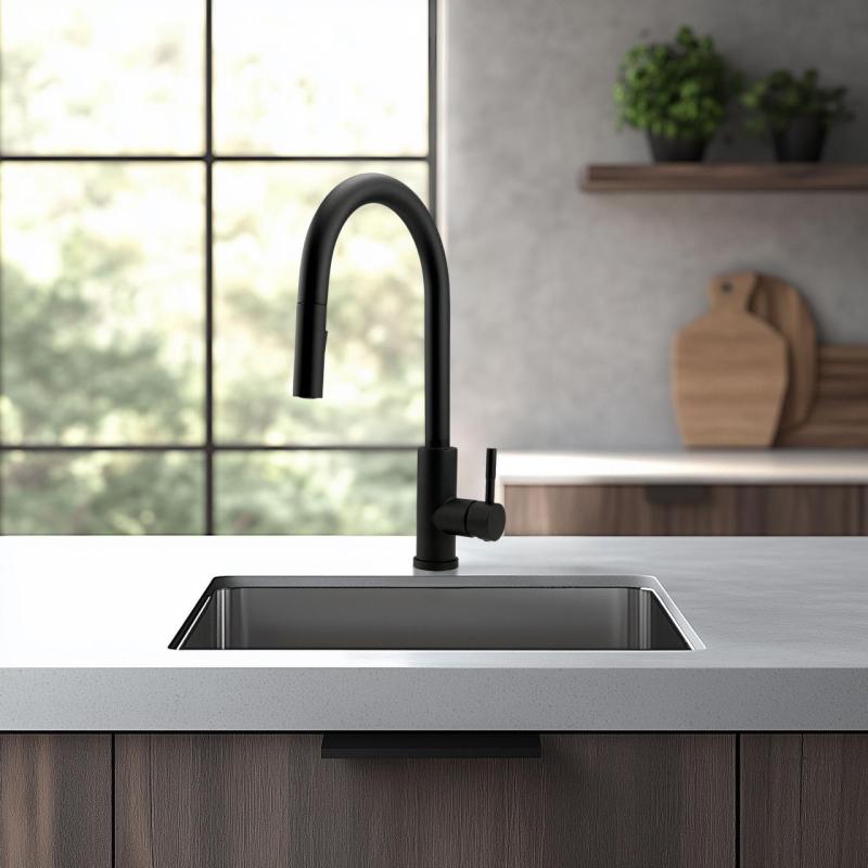 Pure.Sink Exclusivo RVS vask 34x40 cm 10mm radius underbygning, planbygning og overbygning PEX3440-02
