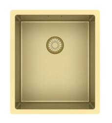 Pure.Sink Exclusivo Gylden vask 34x40 cm 10mm radius undermontering, planmontering og overmontering PEX3440-60
