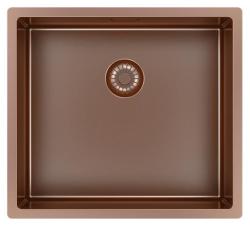 Pure.Sink Exclusivo Kobber vask 45x40 cm 10mm radius undermontering, planmontering og overmontering PEX4540-62
