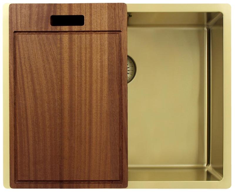 Pure.Sink Exclusivo Gylden vask 50x40 cm 10mm radius underbygning, fladbygning og overbygning PEX5040-60