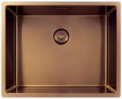 Pure.Sink Exclusivo Kobber køkkenvask 50x40 cm 10mm radius undermontering, planmontering og overmontering PEX5040-62