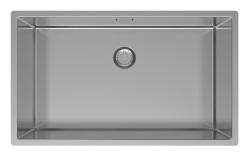 Pure.Sink Exclusivo stor rustfrit stål vask 70x40 cm 10mm radius underbygning, flad indbygning og påbygning PEX7040-02