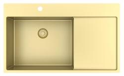 Pure.Sink Exclusivo Gylden vask med drypområde 86x52 cm Tapwing venstre PEX5086LT-60