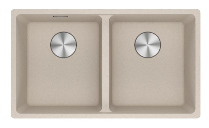 Franke Maris MRG 120-35-35 Fragranite Coffee cream dobbeltvask til undermontering 125.0725.661