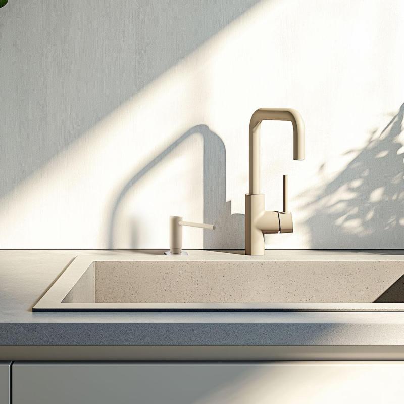 Franke Active køkken indbygget sæbedispenser granit Coffee cream 112.0633.091