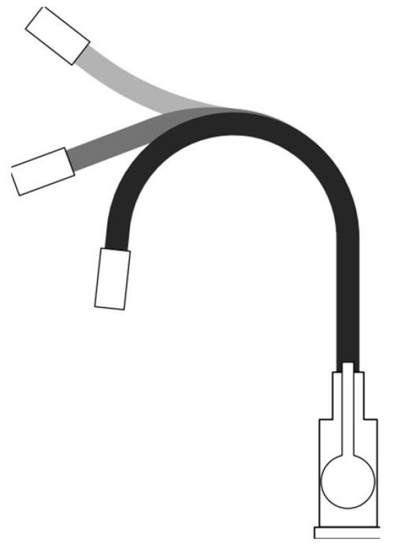 Quadri Bristol køkkenblandingshane guld med fleksibel hvid udløb 1208971408