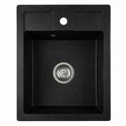 Graniteland Prest Granit Arduin hårdsten look køkkenvask Tapwing med hanehulbænk overbygning 400x500mm med rustfrit stål Plug 1208971420