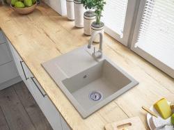 Graniteland Nex Granit beige vask med dræningsområde 574x464 mm 1208971429