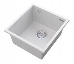 Graniteland Miniva Granitvask Hvid undermontering 385x410 mm 1208971452