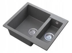 Graniteland Adda Granit Grå 1.5 Vask Overbygning 600x495mm 1208971456