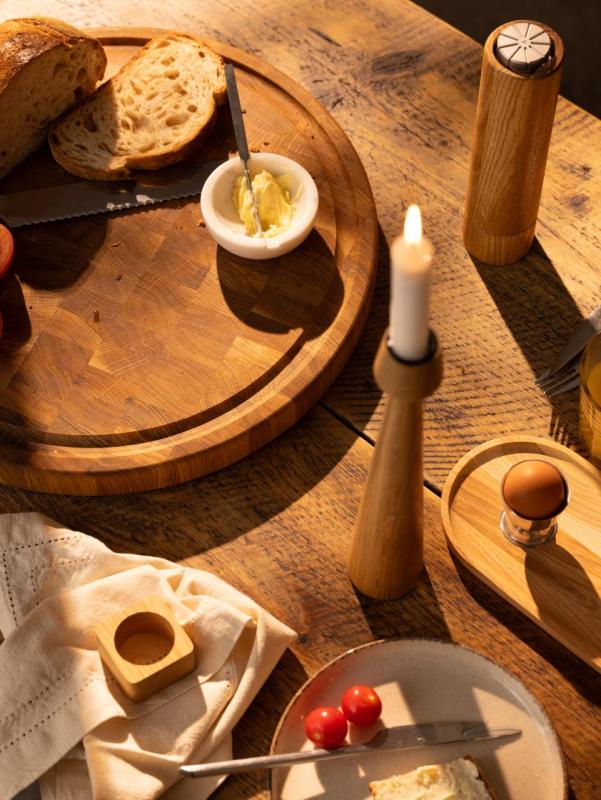 Woodsea Woodstone Oak rund - Eg Træ rund Skærebræt Ø42cm 1208971525