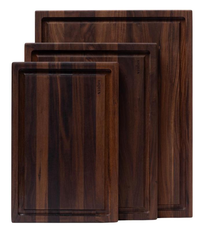 Woodsea Butcher Groove S - Valnød Træ Skærebræt med saft rille 45x30 cm 1208971534